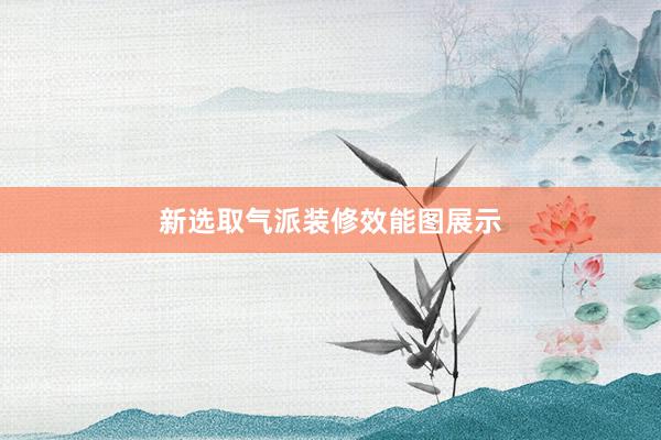 新选取气派装修效能图展示